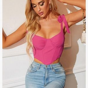 Hot Pink Corset Top